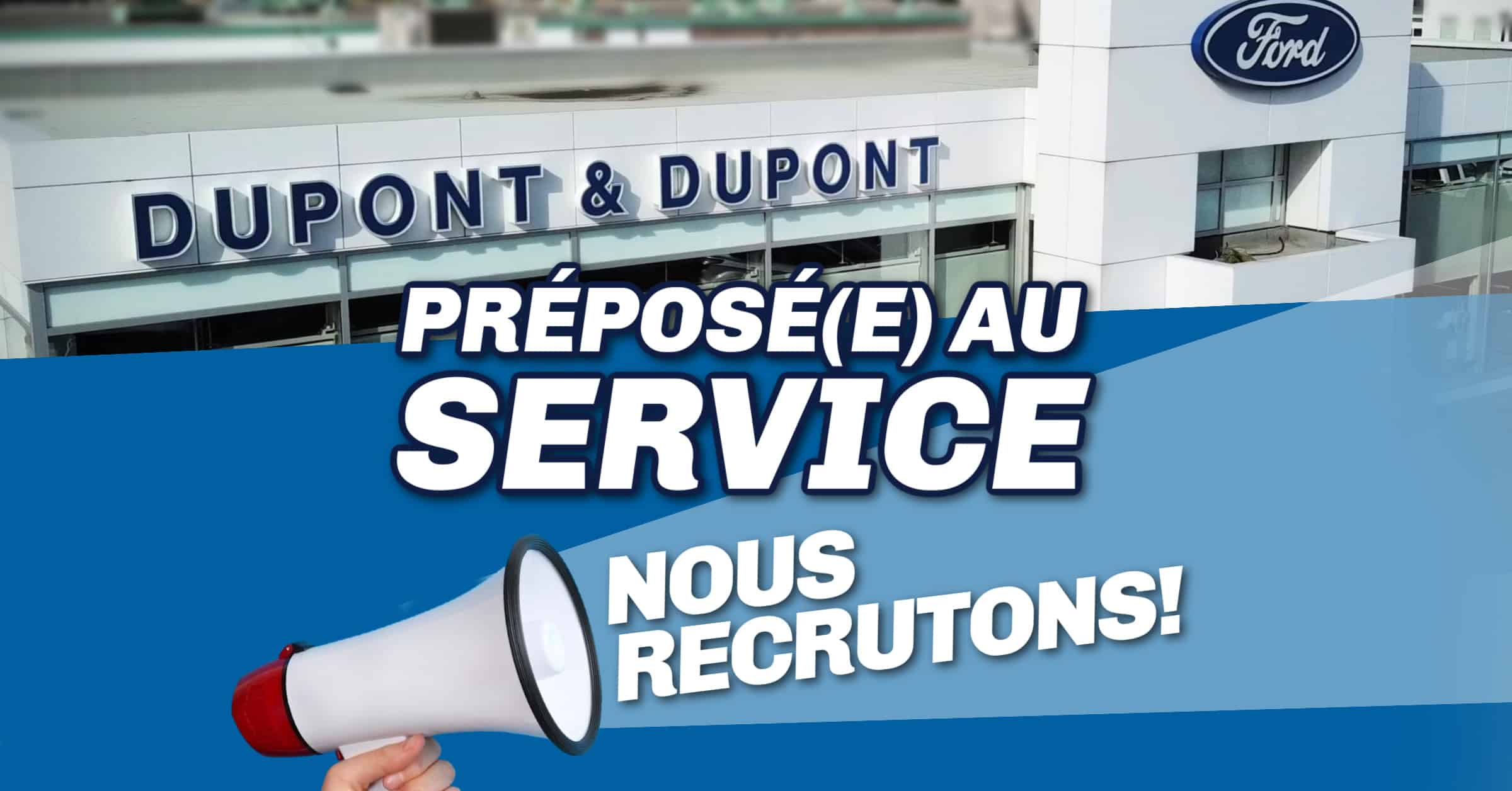 emploi ford gatineau prepose service